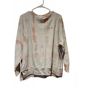 Victoria’s Secret PINK Size Medium Marbled Mauve Oversized Sweatshirt Size M